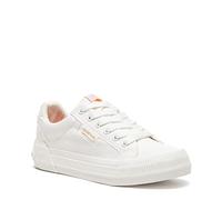 Rocket Dog Cheery Zapatillas Altas cómodas de Espuma Afelpada para Mujer, Lienzo Blanco, 36 EU