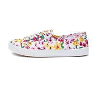 Rocket Dog Chow, Zapatillas Mujer, White Floral, 39 EU