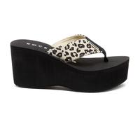Rocket Dog Crush Leon Plataforma Leopardo Mujer de Dedo Sandalias Verano Playa