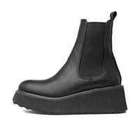 Rocket Dog Heyday Womens Black Platform Ankle Boot, Black, 3.5 UK