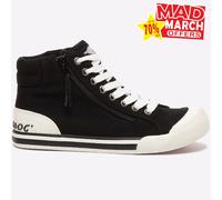 Rocket Dog Jazzin Hi Top Mujer Casual Moda Zapatillas Clásicas Negro