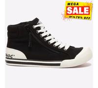 Rocket Dog Jazzin Hi Top Mujer Casual Moda Zapatillas Clásicas Negro