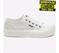 Rocket Dog Jazzin Mujer Clásico Moda Informal Zapatillas de Lona Blanco