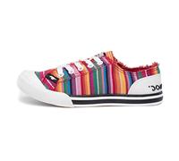 Rocket Dog Jazzin, Sneaker Mujer, Multicolor (Red Eden Stripe), 38 EU