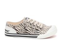 Rocket Dog Womens Jazzin Rainbow Plimsolls Trainers Black