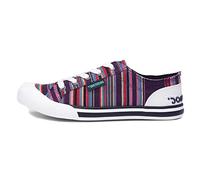 Rocket Dog Jazzin, Sneaker Mujer, Multicolor (Aloe Stripe Purple), 37 EU