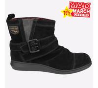 Rocket Dog Menta sin Cierres de Ante Mujer Moda Botas Negras