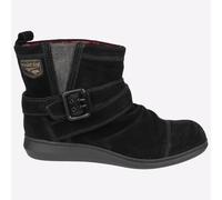 Rocket Dog Mint Botas Largas Mujer Con Suela Suede Cuero Negro Slip On