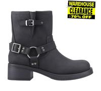 Rocket Dog Botas Nino Mujer Estilo motero chic media caña Negro