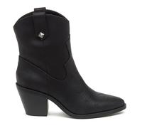 Rocket Dog Pluma Mujer Lujo Comodidad Vaquero Botas de Imitación Cuero Negro