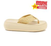Rocket Dog Sandy Raffia Sandalias De Plataforma Para Mujer Casual Beige