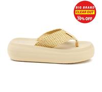 Rocket Dog Sandy Raffia Sandalias De Plataforma Para Mujer Casual Beige