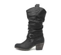 Rocket Dog Sidestep, Botas Tacón Mujer, Black Light Black, 38 EU