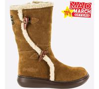 Rocket Dog Slope Ante Mujer Clásico Caña Alta Moda Bota Canela