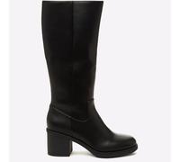 Rocket Dog STANLEY Mujer Diseñador Elegante Cremallera Largo Botas Negras