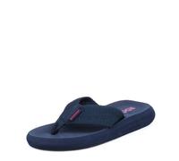 Rocket Dog Sundeck - sandalias de dedo de lona para mujer, Azul (NAVY BAQ), 37
