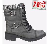Rocket Dog Thunder Galaxy Botas De Biker Casual Para Mujeres Negras