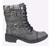 Rocket Dog Trueno Galaxy Mujer Vestido Casual Botas Estilo Motero Negro