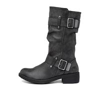 Rocket Dog Trumble, Botas de Motorista Mujer, Negro-Schwarz (Black AG7), 40 EU