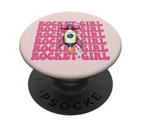 Rocket Girl Ingeniero aeroespacial Ingeniería Aeronáutica PopSockets PopGrip Adhesivo