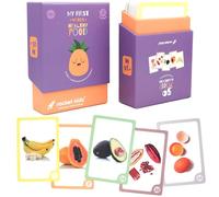 Rocket Kidz - Mis Primeras Palabras Alimentos - 50 Tarjetas Montessori de Alimentos Saludables para la Estimulación Temprana del lenguaje de bebés y niños pequeños [Método Montessori][7 Idiomas]