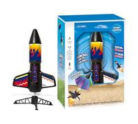Rocket Launch Set, Parachute Toy Rockets for Kids, LED Light Outdoor Play for Lawn Yard Park, Hands-On Stem Activity for Backyard Playground Courtyard Sports Game with Science Exploration Fun