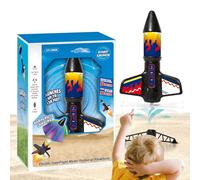 Rocket LED Light Up - ABS Rocket Toy | Launch Toy | Outdoor Interactive Science Game for Students Teens Boys Girls | Learning Play Activity for Yard Lawn Park Playground | Fun STEM Science Enthusiasts