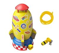 Rocket Sprinkler for Kids - | Space Rocket Garden Sprinkler 360 grados Rotación al aire libre Juguete de agua para huir Splashing Fun Yard Home Garden Lawn Summer Play Kids Outdoor Activity