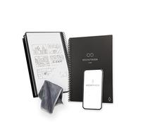 Rocketbook Core Cuaderno Espiral Reutilizable, Tamaño A5, 15 cm x 22,4 cm, Negro - Páginas de Puntos, Conexión a App, Borrable, Tapa Duradera, para el Colegio, el Trabajo y los Proyectos Creativos