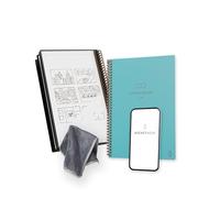 Rocketbook Core Cuaderno Espiral Reutilizable, Tamaño A5, 15 cm x 22,4 cm, Turquesa - Páginas de Puntos, Conexión a App, Borrable, Tapa Duradera, para el Colegio, el Trabajo y los Proyectos Creativos