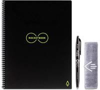 Rocketbook Core Cuaderno Inteligente Reutilizable, Cuaderno Conectado Digitalmente con Bolígrafo, Paño y Aplicación, Cuadrícula de Puntos, Negro, Tamaño A5 15 cm x 22,4 cm, 36 Páginas