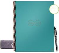 Rocketbook Core Cuaderno Inteligente - Reutilizable Digital Libreta A4 Bloc, Notas Verde azulado, Planificador Semanal, Hojas con Rayado Punteado Papel, Frixion Pilot Borrable