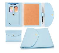 Rocketbook Fusion Cover - Organizador de cuaderno de negocios azul, funda recargable para Rocketbook, funda de piel para cuaderno A5
