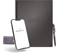 Rocketbook Lined Cuaderno Inteligente - Reutilizable Digital Libreta A4, Bloc De Notas De Hojas Rayadas Planificador Semanal, Gadgets Tecnologicos Frixion Pilot Borrable y Paño de Microfibra Incluido