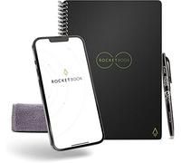 Rocketbook Lined Cuaderno Inteligente - Reutilizable Digital Libreta A5, Bloc De Notas De Hojas Rayadas Planificador Semanal, Gadgets Tecnologicos Frixion Pilot Borrable y Paño de Microfibra Incluido