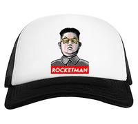 Rocketman Donald Trump Kim Jong-Un Rocket Man Gorra De Béisbol Unisex Blanca Negra White Black Baseball Cap Unisex