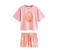 Rockett St George Pijama de pantalón corto naranja / rosa / blanco L naranja / rosa / blanco