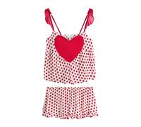 Rockett St George Pijama de pantalón corto rojo / blanco XL rojo / blanco