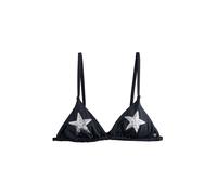 Rockett St George Top de bikini negro / plata 110 negro / plata
