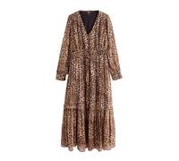 Rockett St George Vestido camisero chocolate / cognac / capuchino / negro 38 chocolate / cognac / capuchino / negro