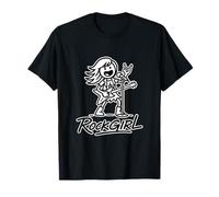 RockGIRL canta con mano de metal y guitarra | Girls Metal & Rock Camiseta