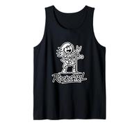 RockGIRL canta con mano de metal y guitarra | Girls Metal & Rock Camiseta sin Mangas