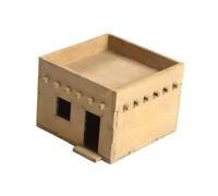 rockible 1/72 casa de Madera en Miniatura diseño sin Montar Escena de Arquitectura de Paisaje para Modelo de ferrocarril, Estilo un