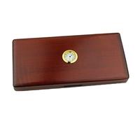 rockible 1 Caja de Caña de Oboe de Madera de Arce con Control de Humedad de Ranura Suave Hygroneter