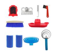 rockible 10 Piezas Kit Aseo Caballar con Estuche Ligero Manual para Caballeriza