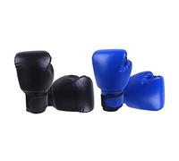 rockible 2 Pares de Guantes de Boxeo, Muay Thai, Kickboxing, de Cuero, para Entrenamiento Pesado, Guantes de MMA para Adultos.