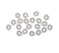 rockible 20 Piezas de Guías de Válvula de Bocina Tenor, Piezas de Reparación, Reemplazos de Accesorios de Trompeta para Instrumentos Musicales de Plástico, 18mm x 15mm