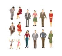 rockible 20 Piezas Modelo Pintado Tren Calle Pasajeros Personas Figuras Escala 1:25 ,