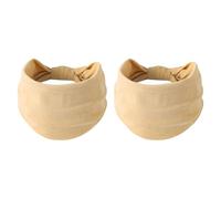 rockible 2Pcs Headband Bandanas Washable Breathable Stretch Belt Sweatband Hairband for Training Fitness Workout Football Basketball, Caqui