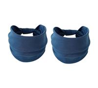 rockible 2Pcs Headband Bandanas Washable Breathable Stretch Belt Sweatband Hairband for Training Fitness Workout Football Basketball, Azul
